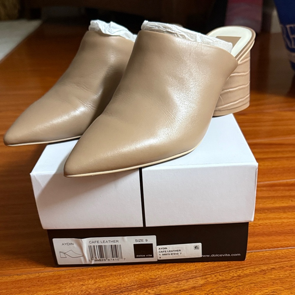 Dolce Vita Cafe Leather Mules